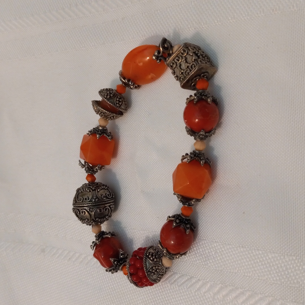 Nouveau Bead and Embellishment Bracelet